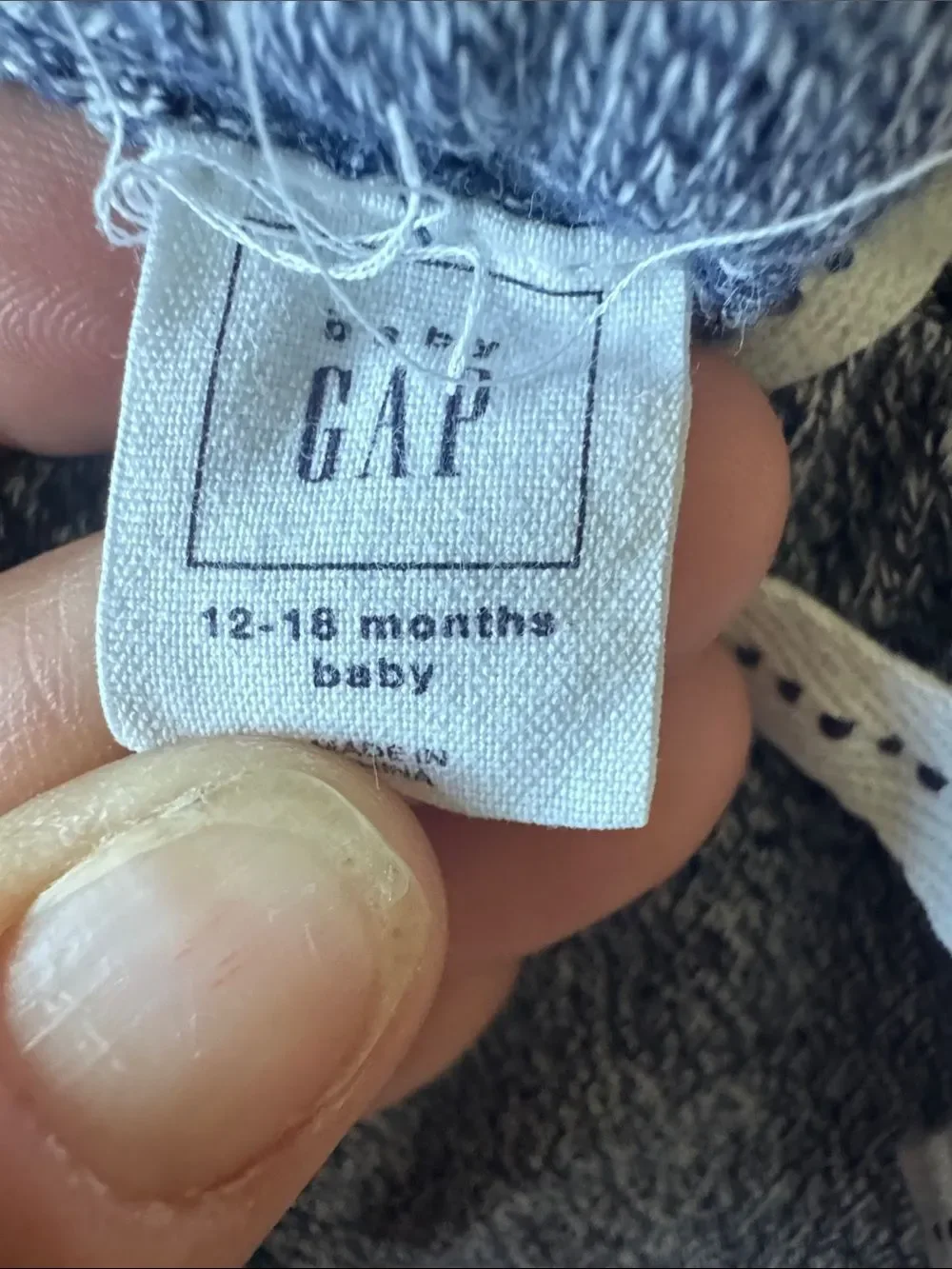 GAP includes fleece